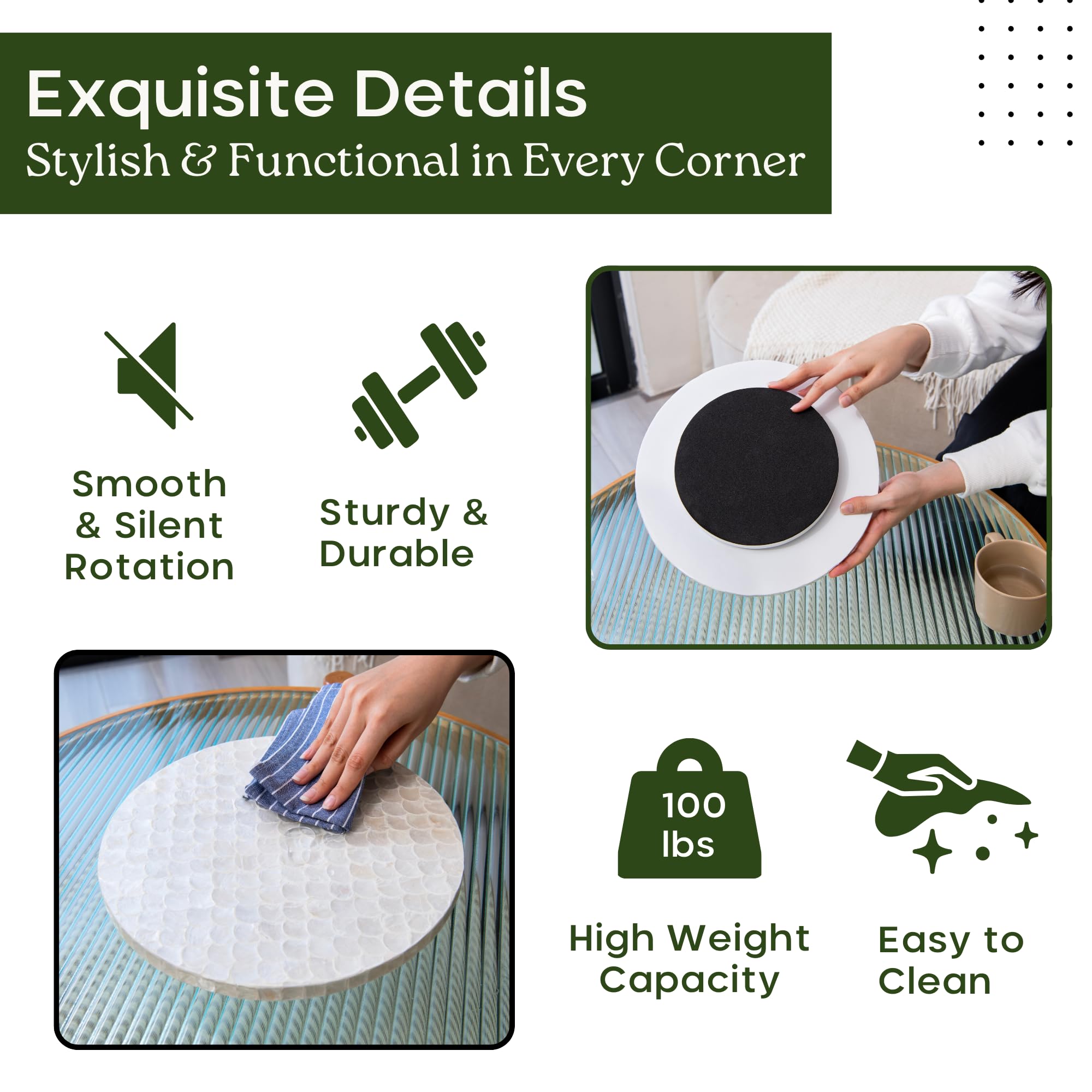 Kitchen counter organizer lazy susan