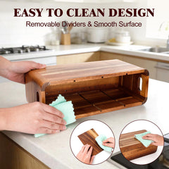 Utensil holder with drainage holes and non-slip base