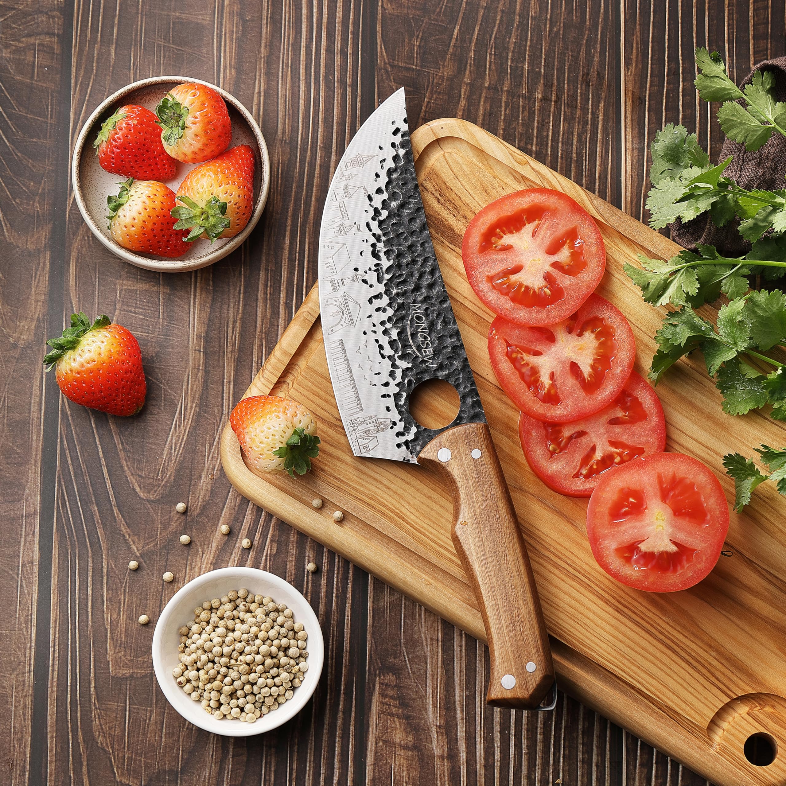 versatile 3 piece butcher knife set image