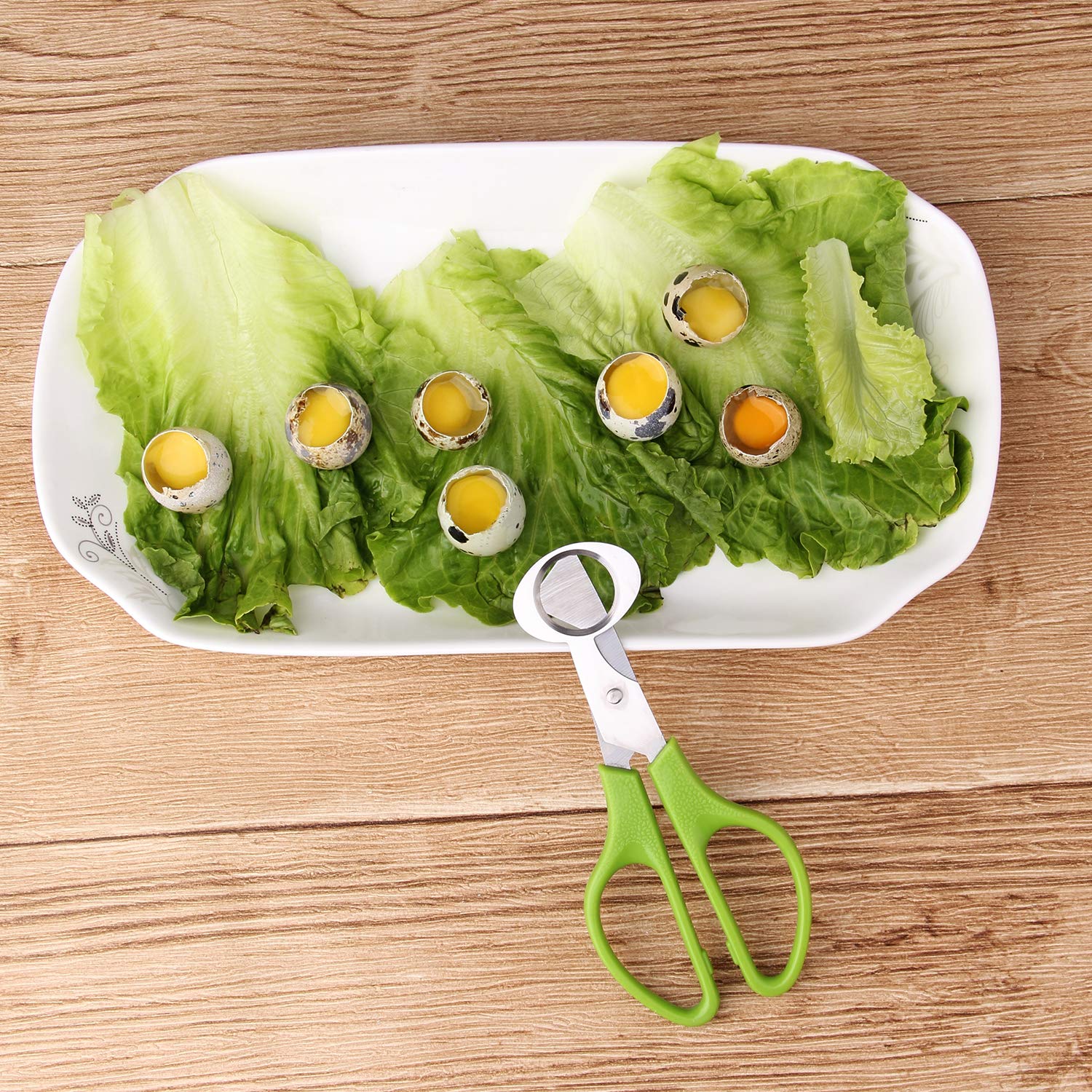 Quail egg cutting shears kitchen tool green