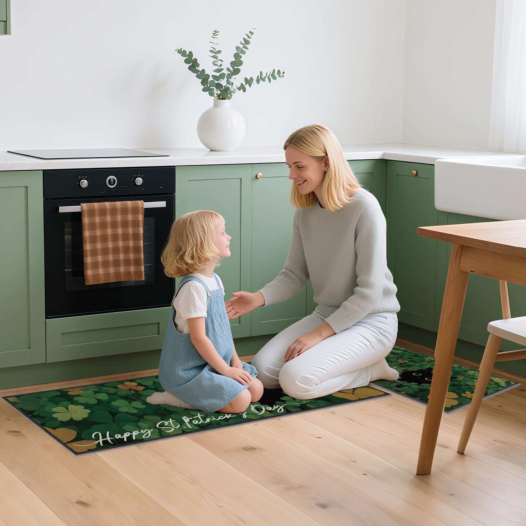 Coordinated set for holiday home styling in kitchen