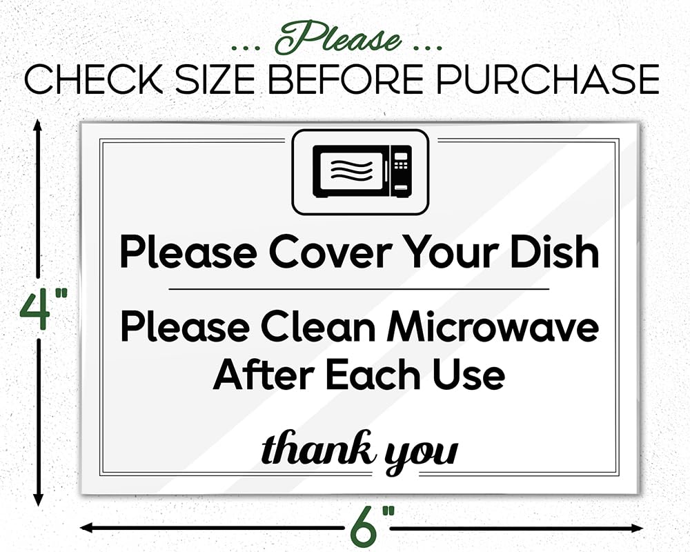 Kitchen etiquette sign waterproof ink for visibility