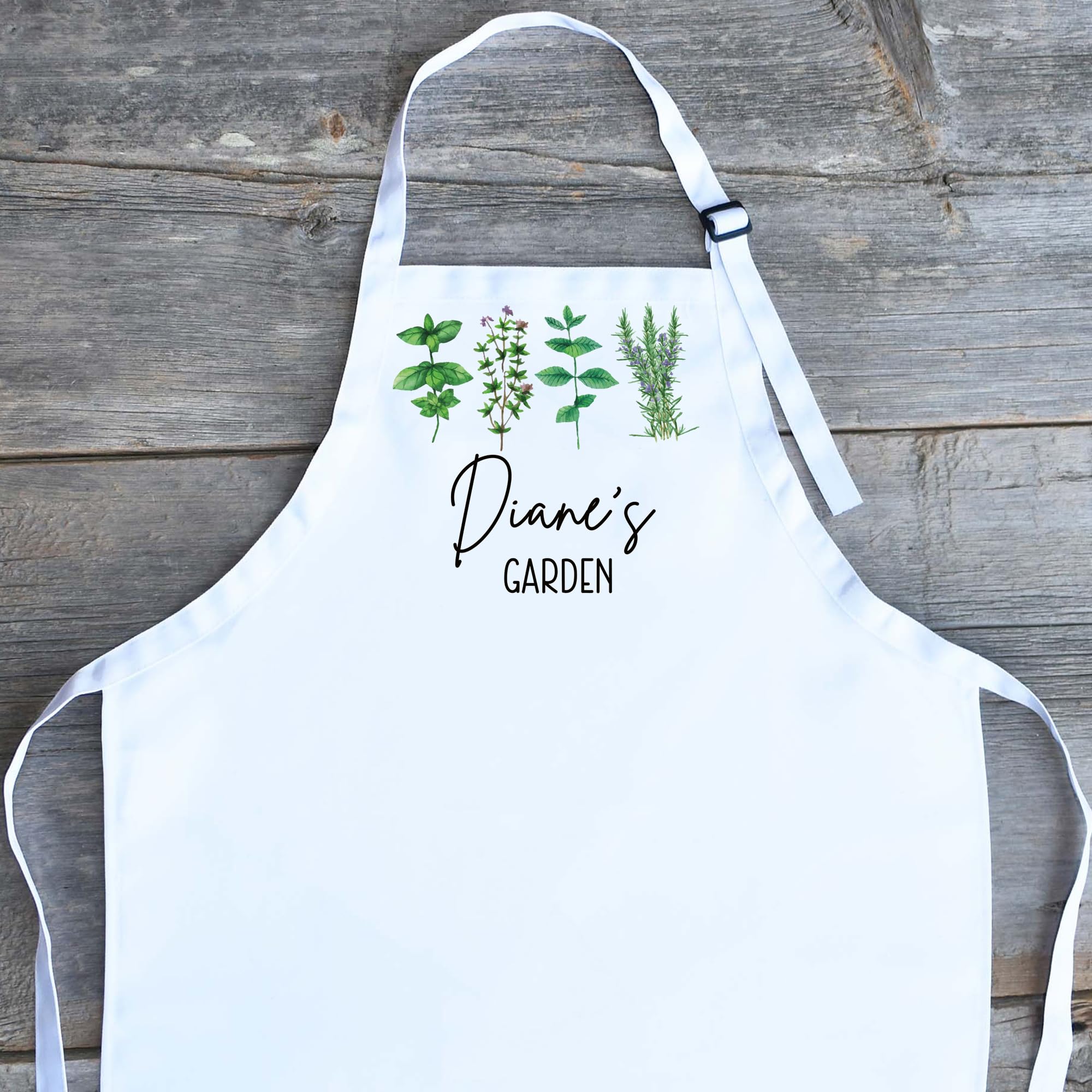 Machine washable water resistant kitchen apron lifestyle