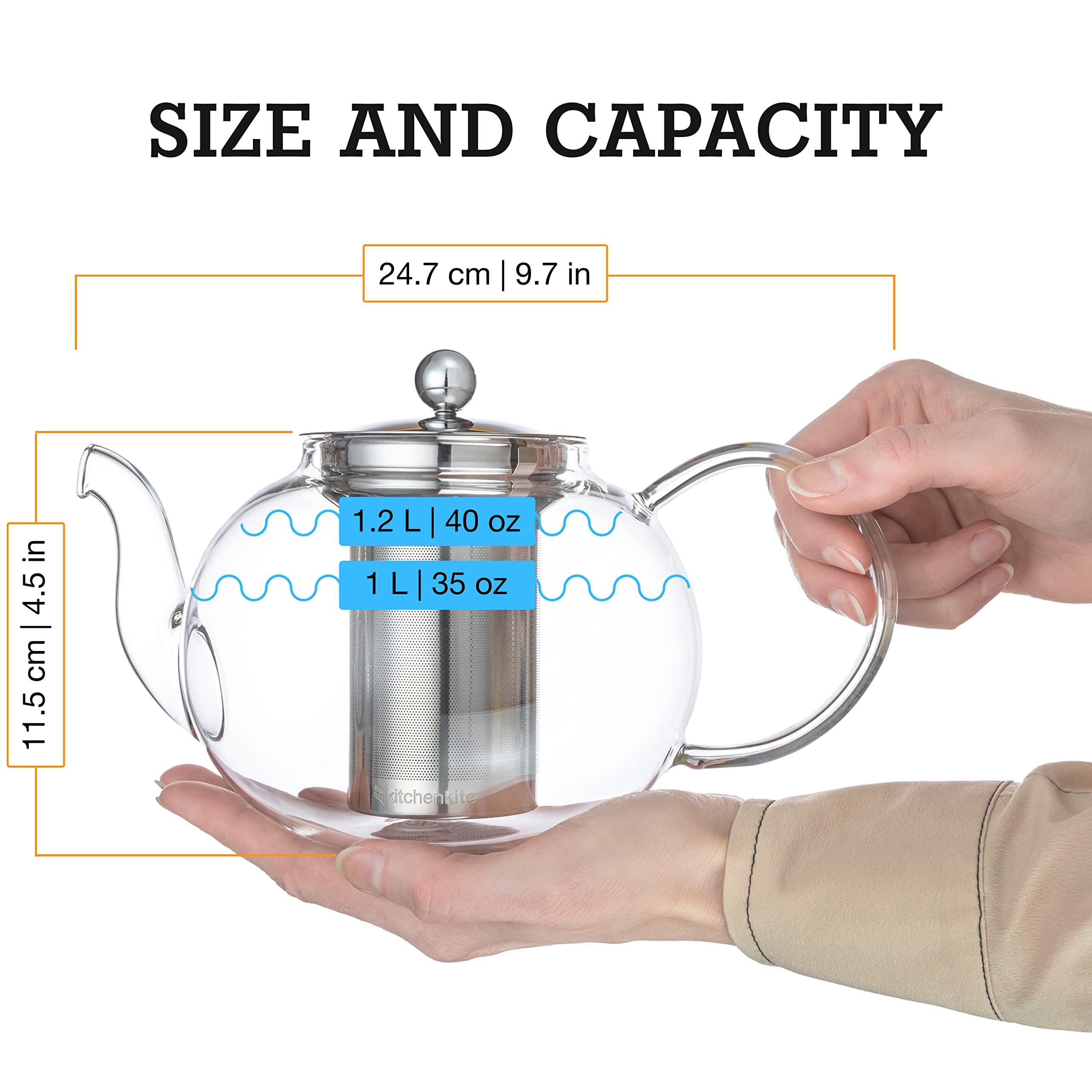 Gift-ready Kitchen Kite teapot set packaging