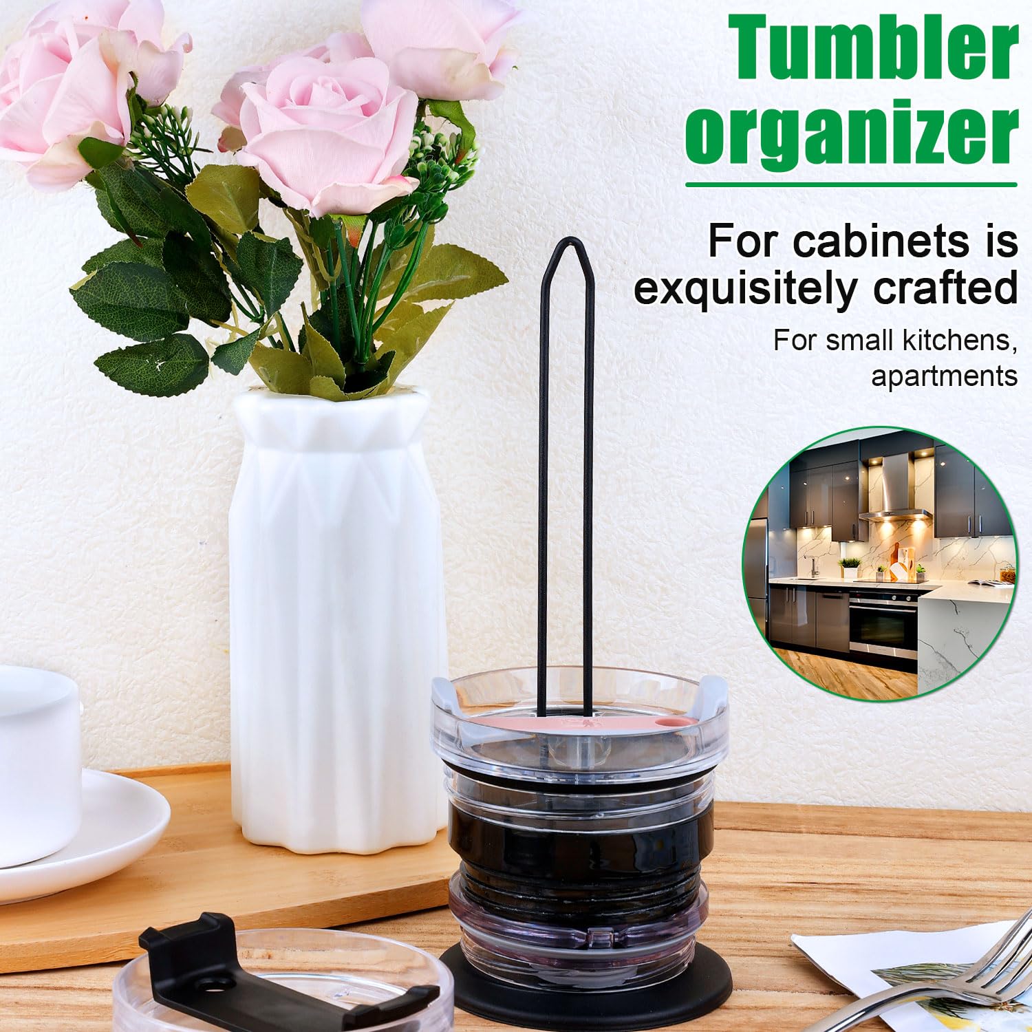 two-pack lid organizers for cabinet storage