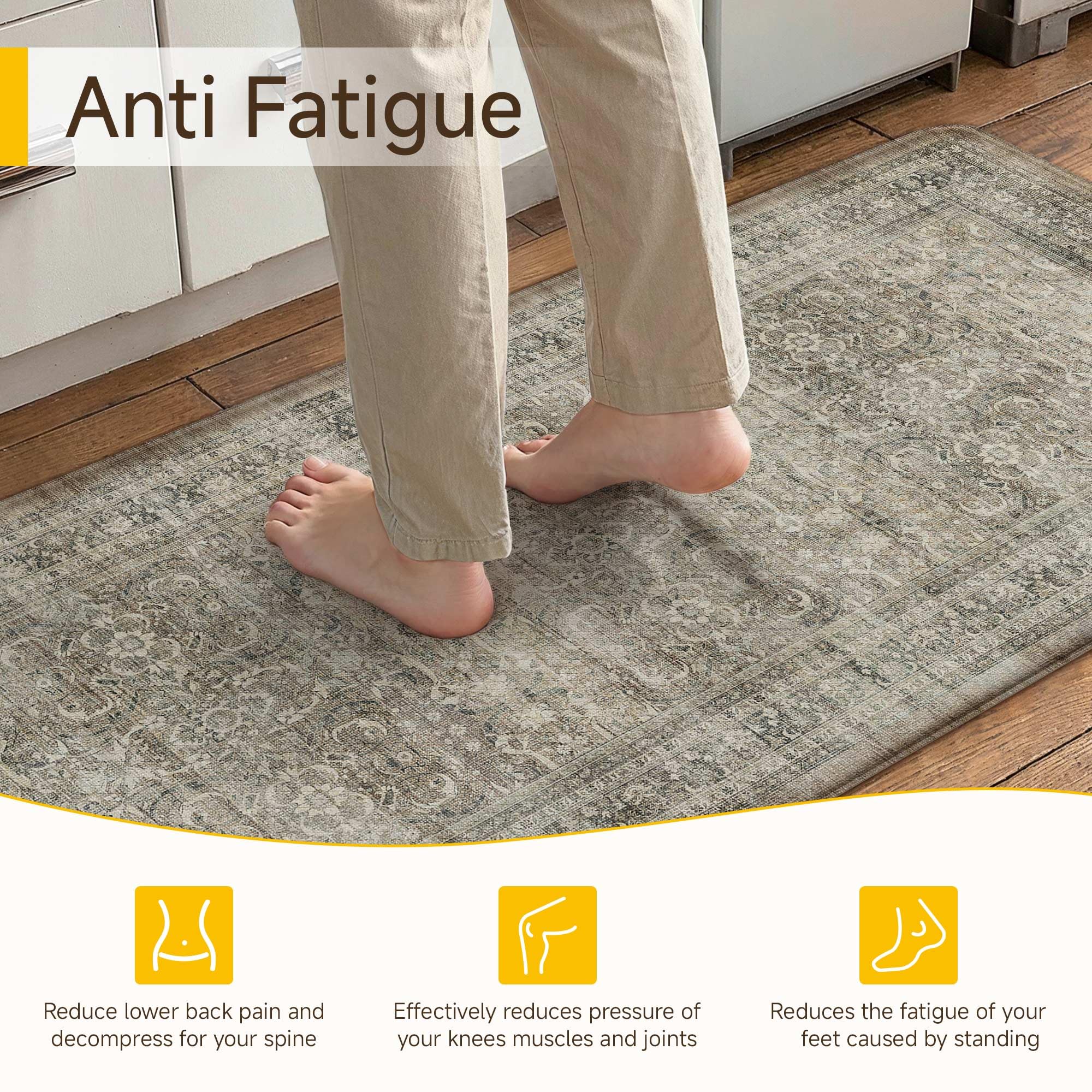 Waterproof kitchen mat pair for floors image 4