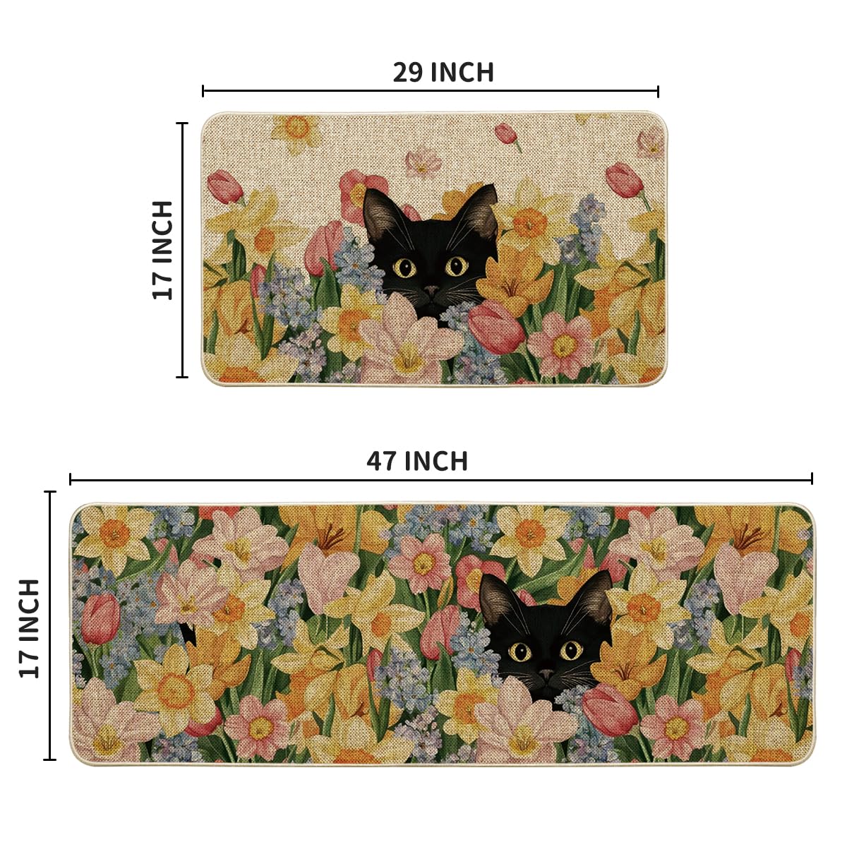 Non-slip recycled rubber backing with polyester felt top