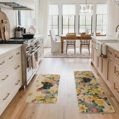 Low-profile 0.25 inch kitchen mats for home decor
