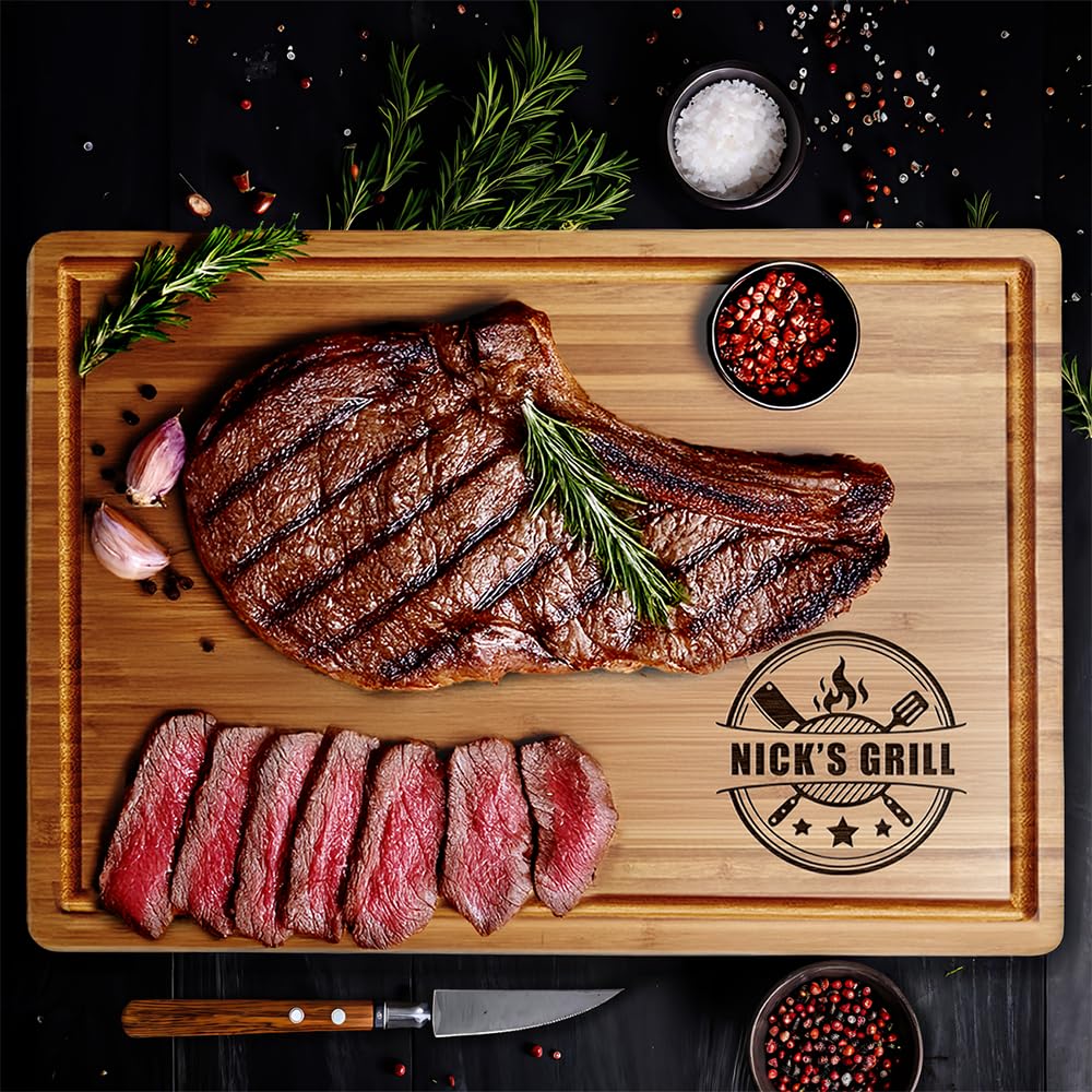 Kitchen and outdoor use grill cutting board