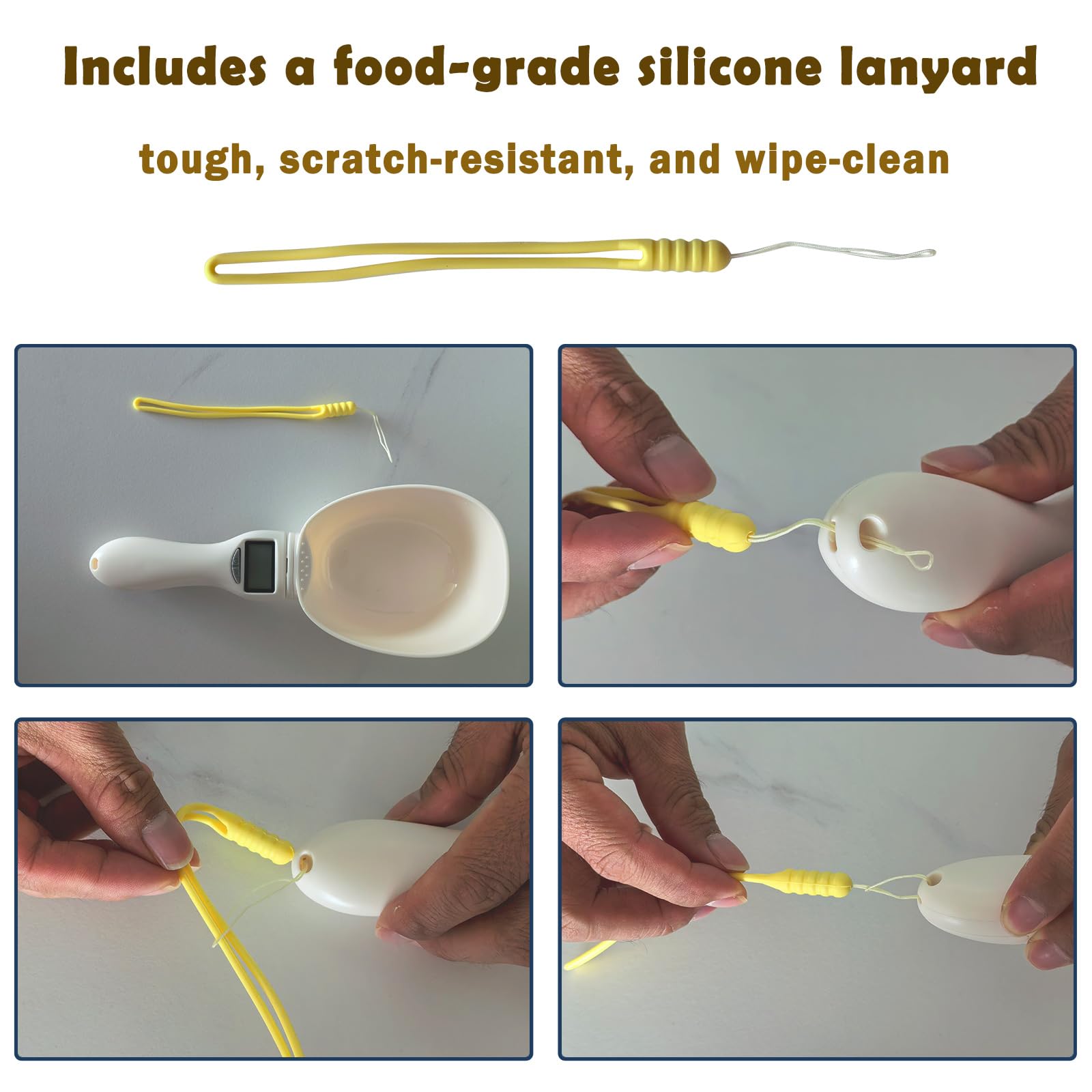 Dishwasher-safe detachable spoon head for hygiene