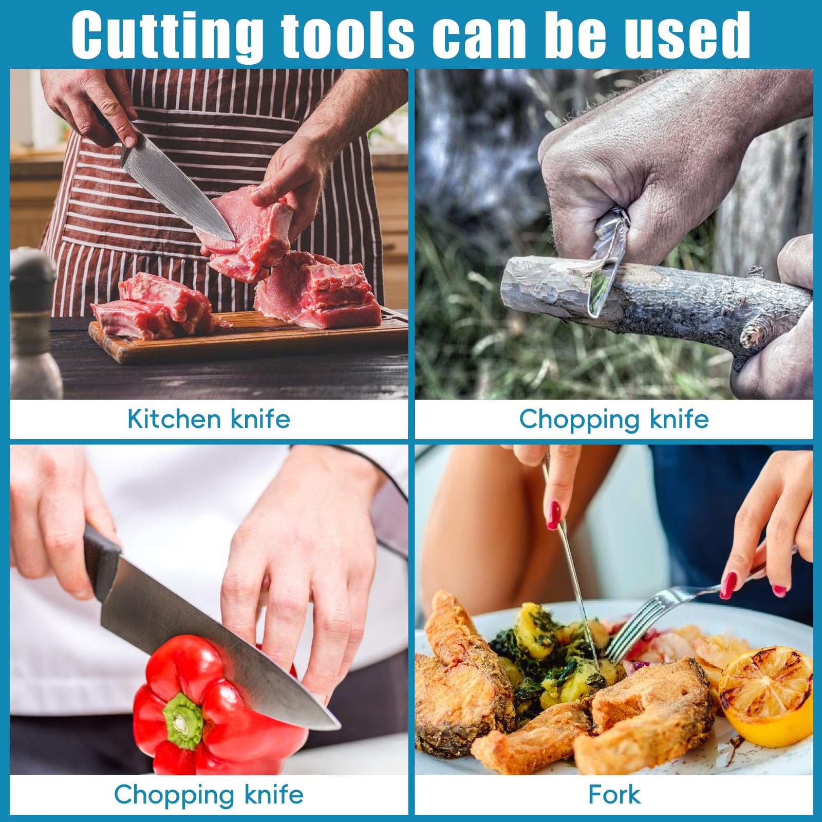 BTKOSHLE sharpener suitable for chef and paring knives on counter