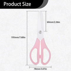 ceramic blade kitchen scissors pink handle
