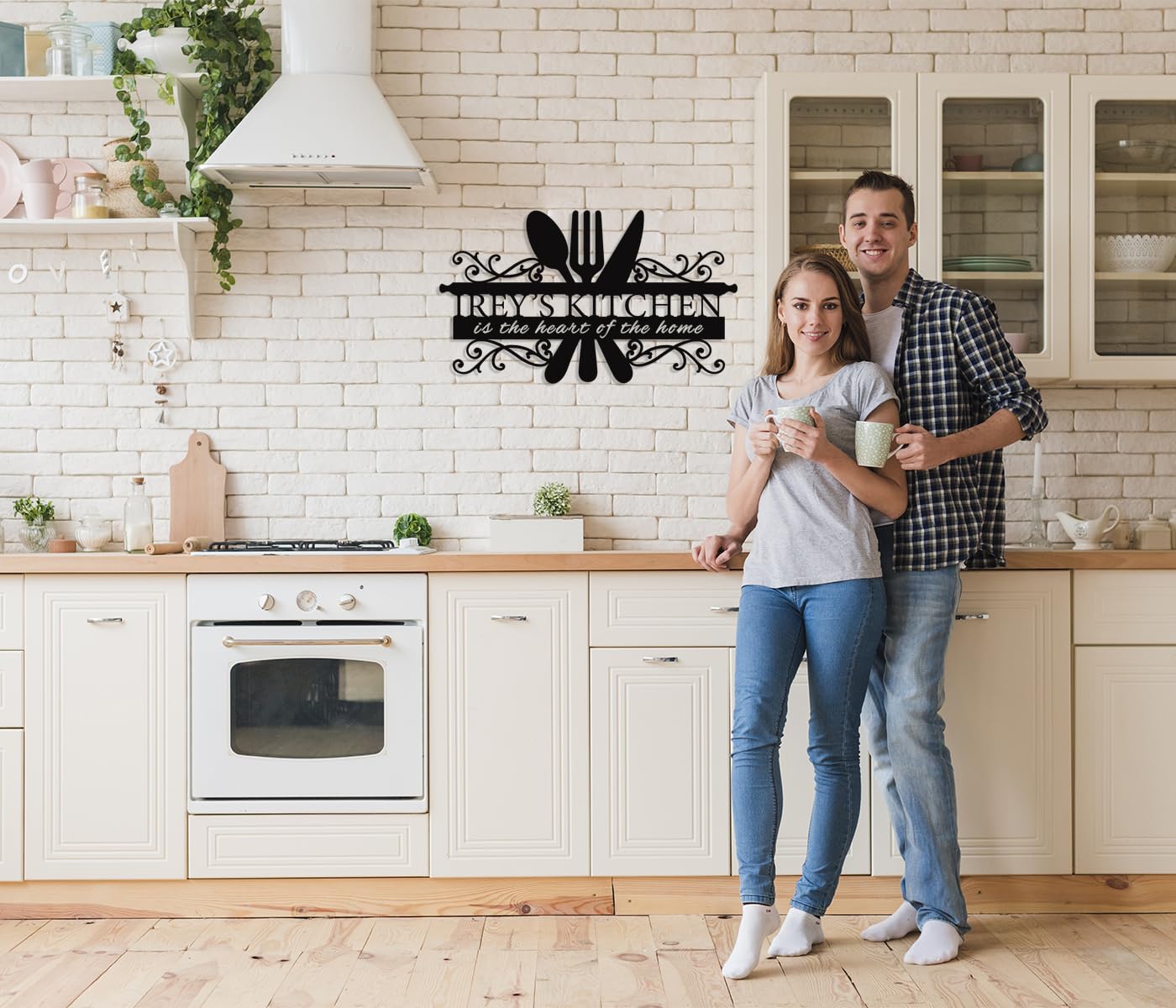 Waterproof rust proof metal kitchen sign
