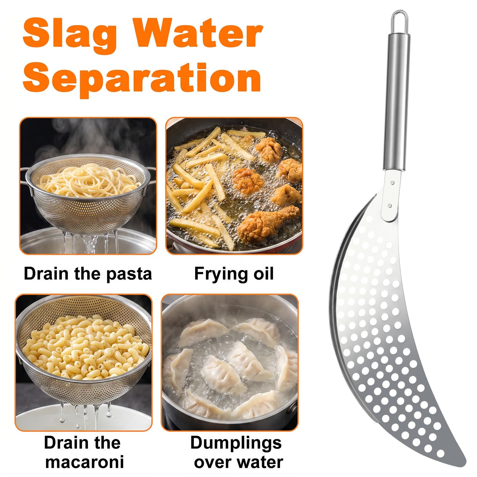 Kitchen strainer insert fits pots pans bowls and plates