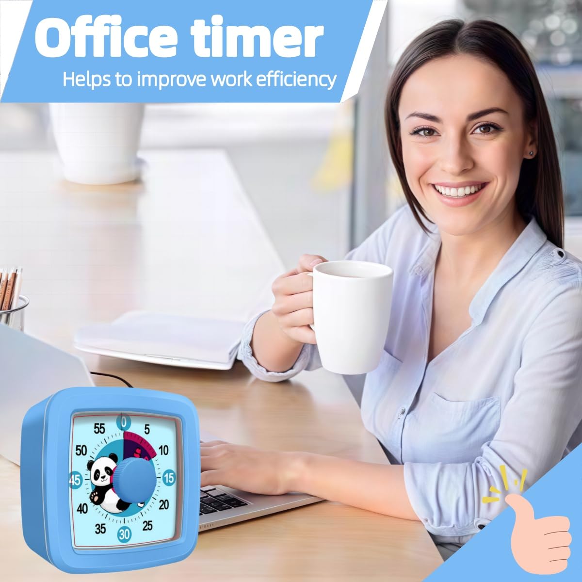 Kitchen timer with visual countdown