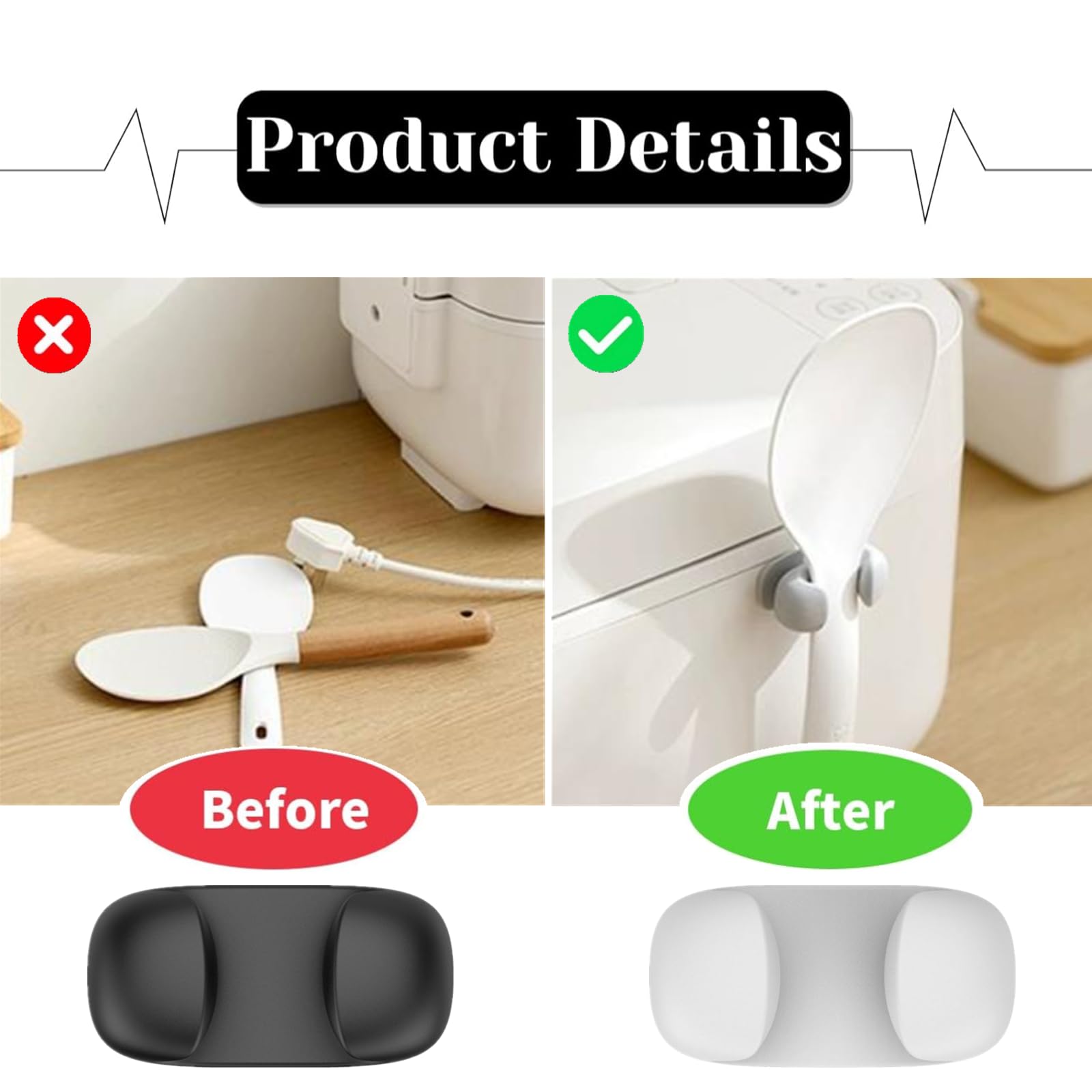 2-pack rice spoon holder product image