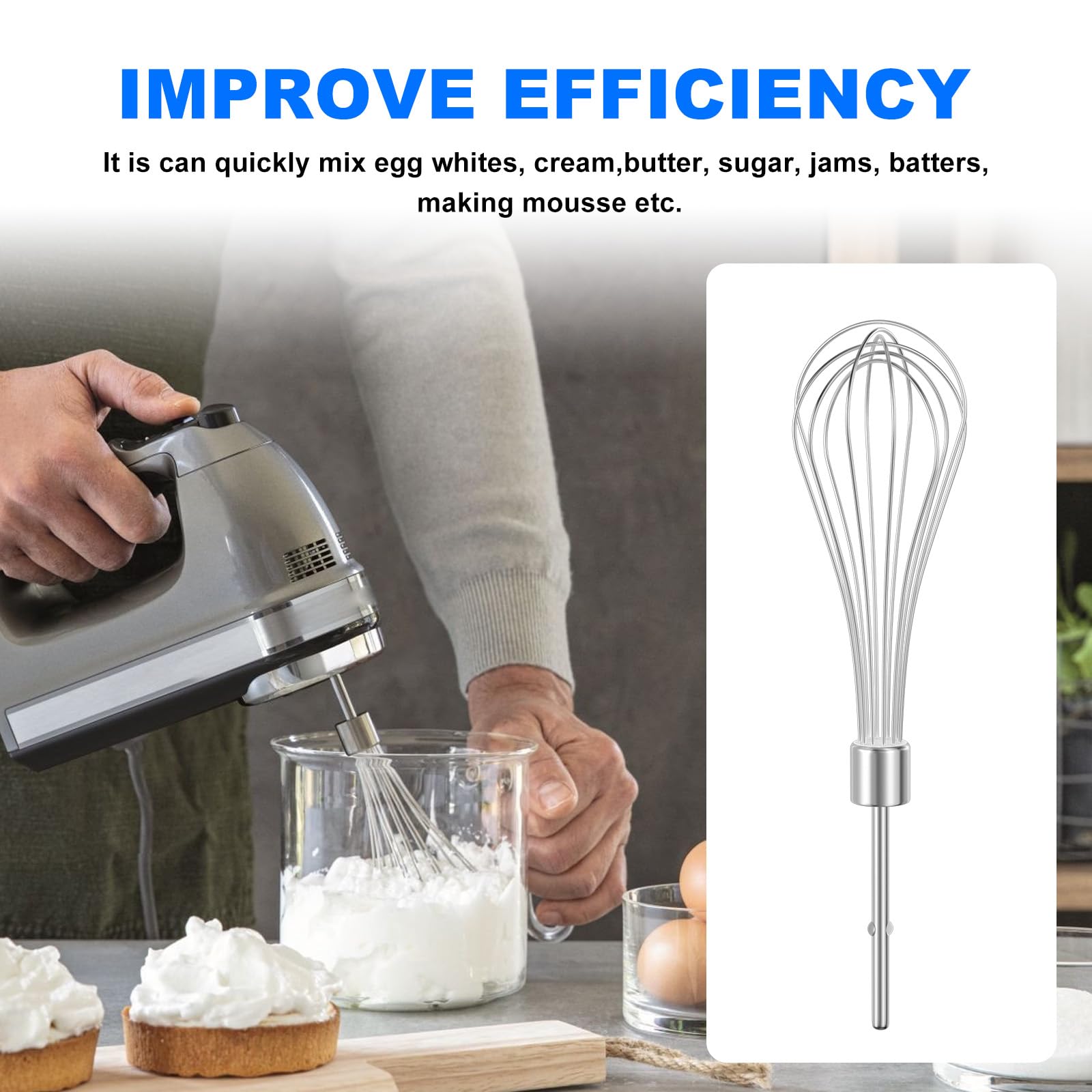 KHM2B whisk attachment for KitchenAid hand mixer