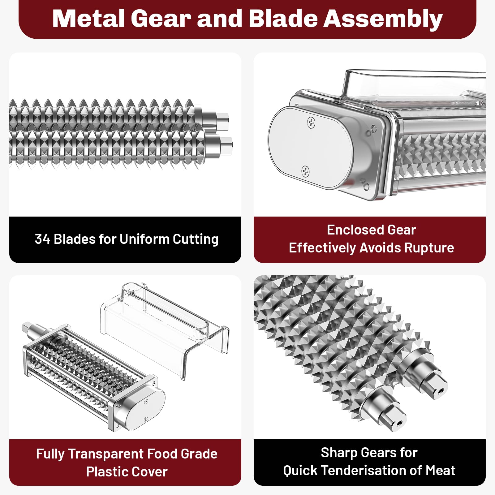 KitchenAid mixer tenderizer attachment for boneless meats