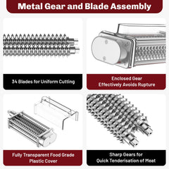 KitchenAid mixer tenderizer attachment for boneless meats