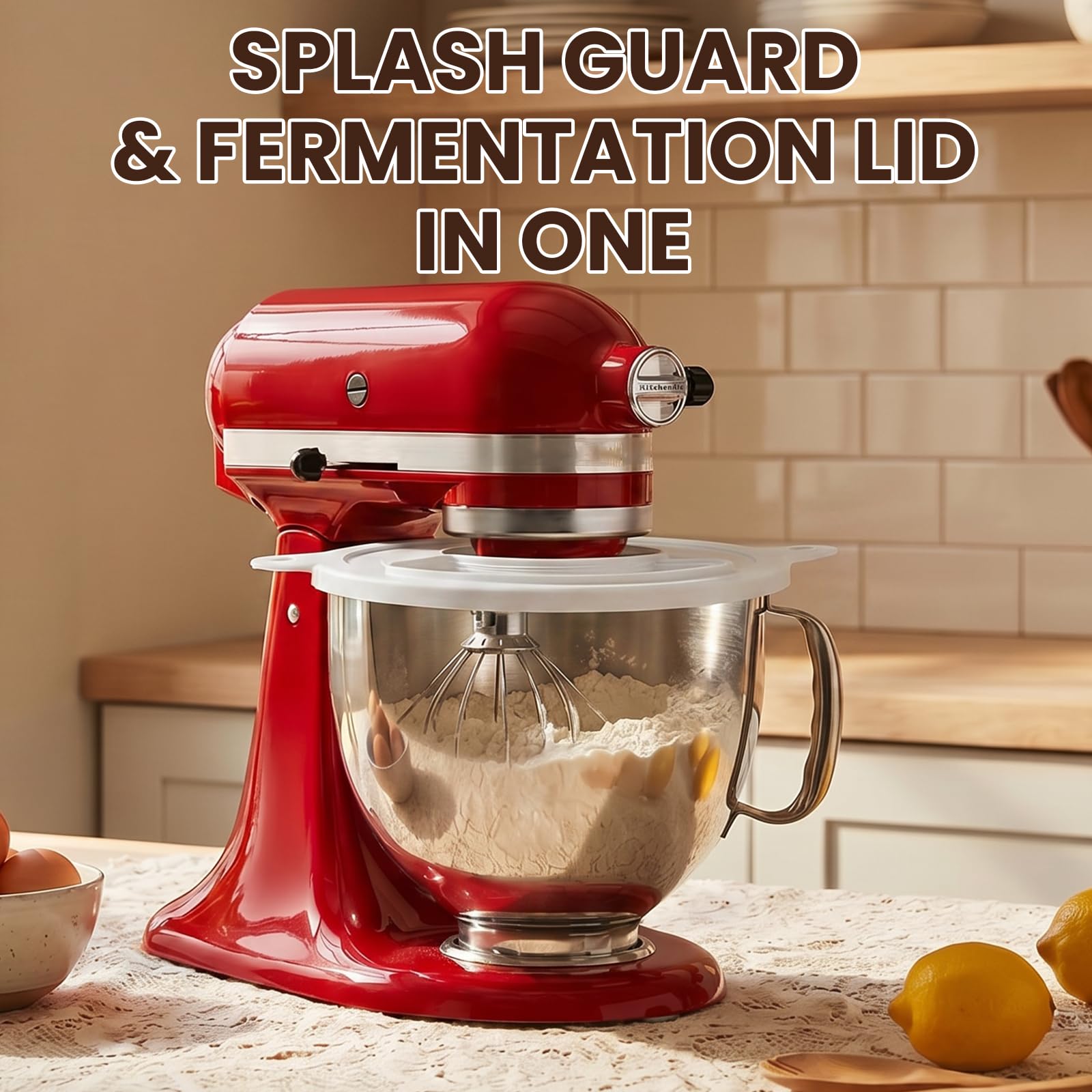 Pouring shield for KitchenAid 4.5-5 Qt tilt-head mixer
