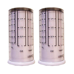 Kitchenart adjustable measuring cups 2 pack plastic
