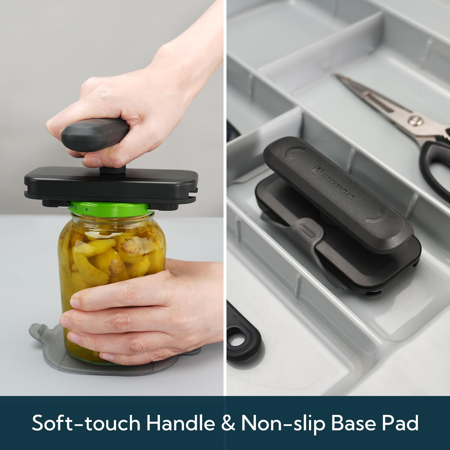 Compact design with base pad for storage on board