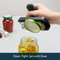 Wide lid compatibility 1–4.5 inch jars