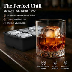 BPA-free silicone ice cube tray suitable for freezer storage