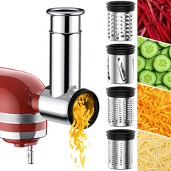 Kitchwiyte stainless steel slicer shredder attachment for Kitchenaid Stand Mixer