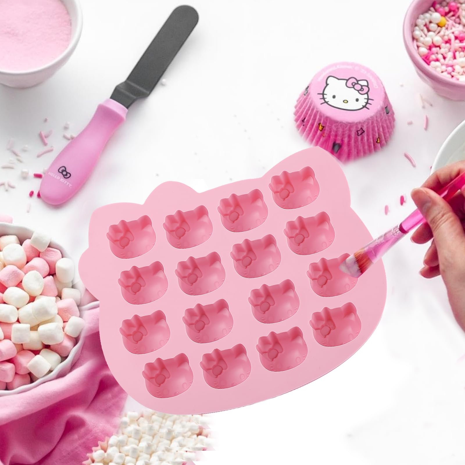 Food grade silicone cat mold withstands -40℉ to 446℉