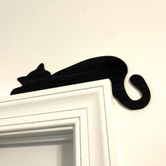 Kitty door sitter decor for mantel or light switch area