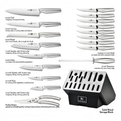 Klaus Meyer high carbon stainless steel knives close up