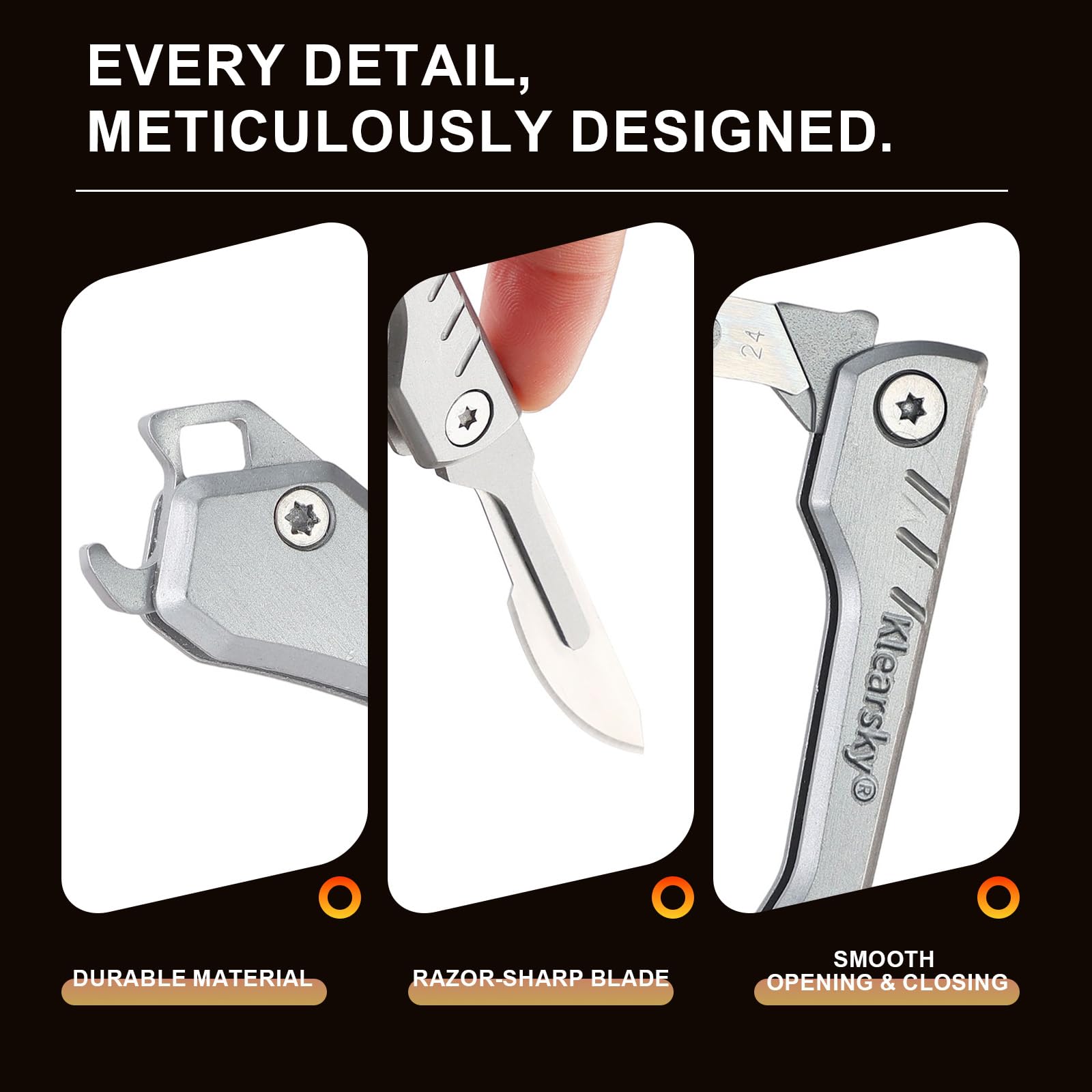 Klearsky includes 5 replacement blades
