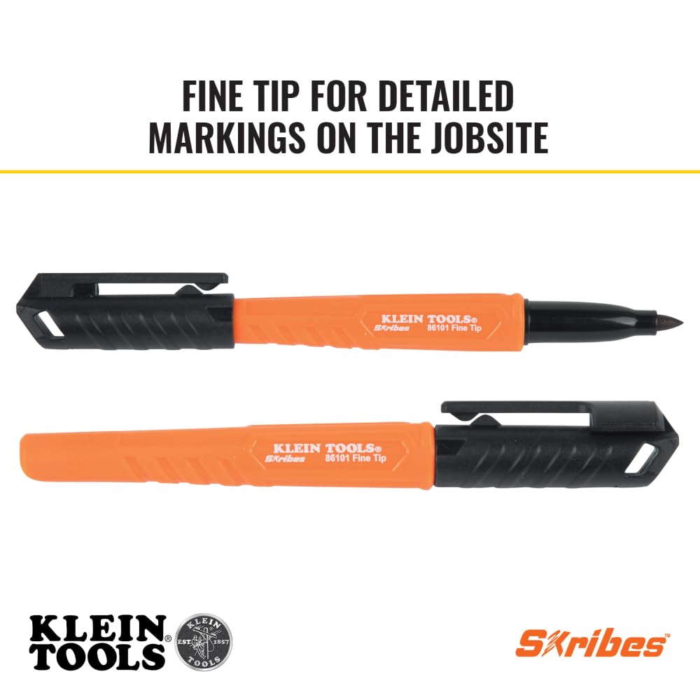 Skribes clog resistant tip marker for tough jobsite use by Klein Tools