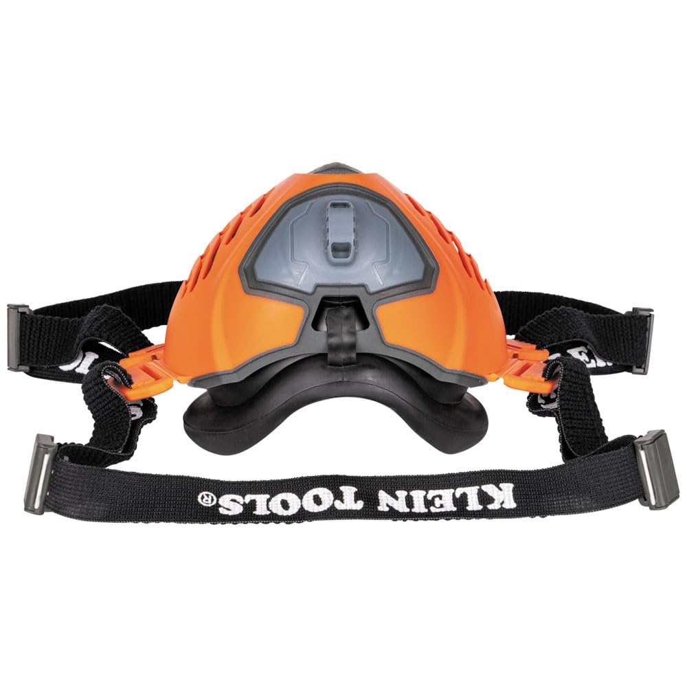 Klein Tools oil mist P100 respirator worn during work