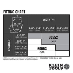 Klein Tools 60552 P100 respirator with replaceable filters close-up