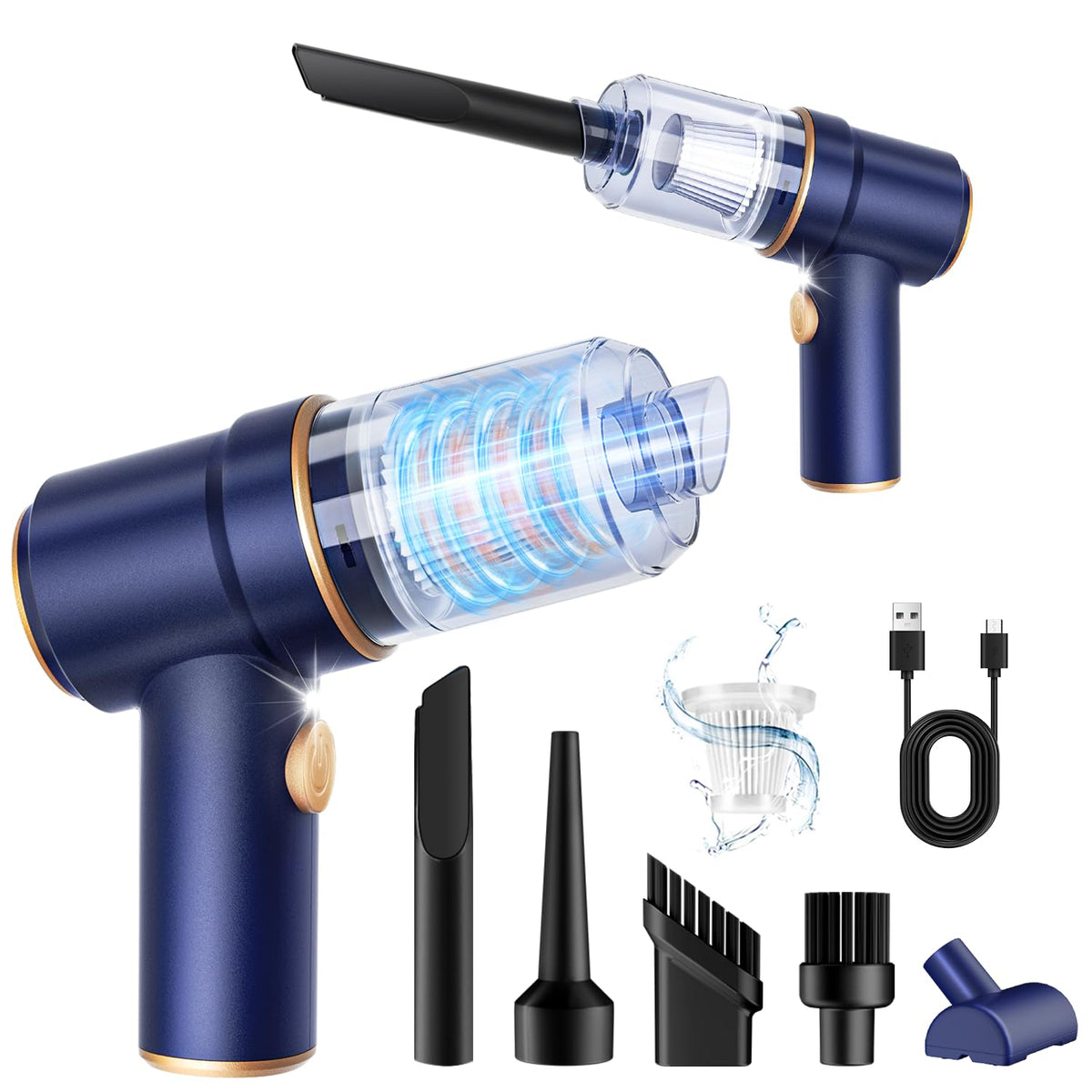 KMM handheld car vacuum cleaner compact design