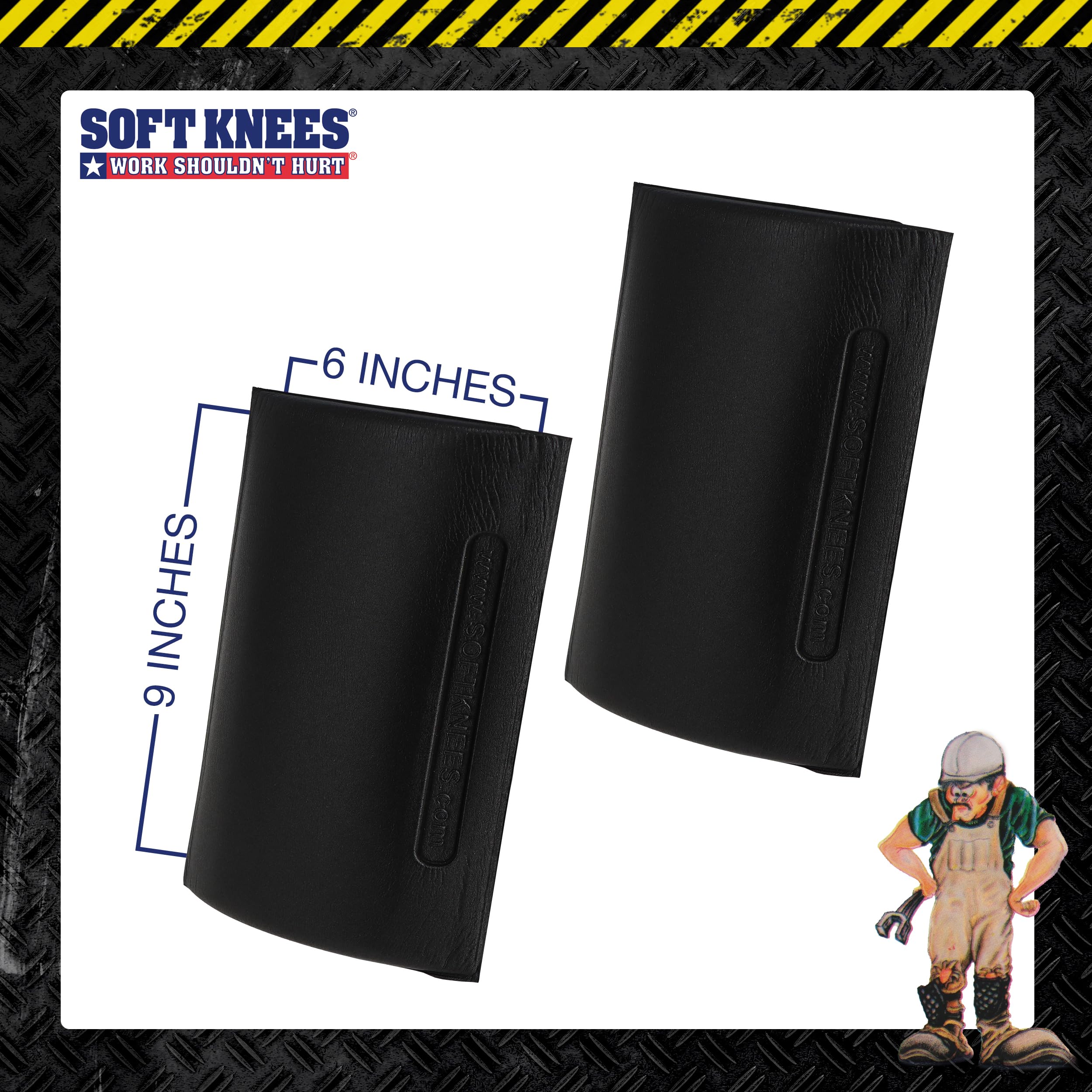 Hidden knee pad inserts compatible with double knee work pants