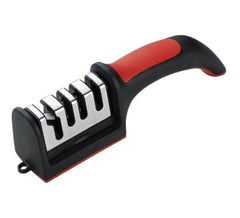 knife sharpener four stage slots for fine honing medium coarse coarse and scissors