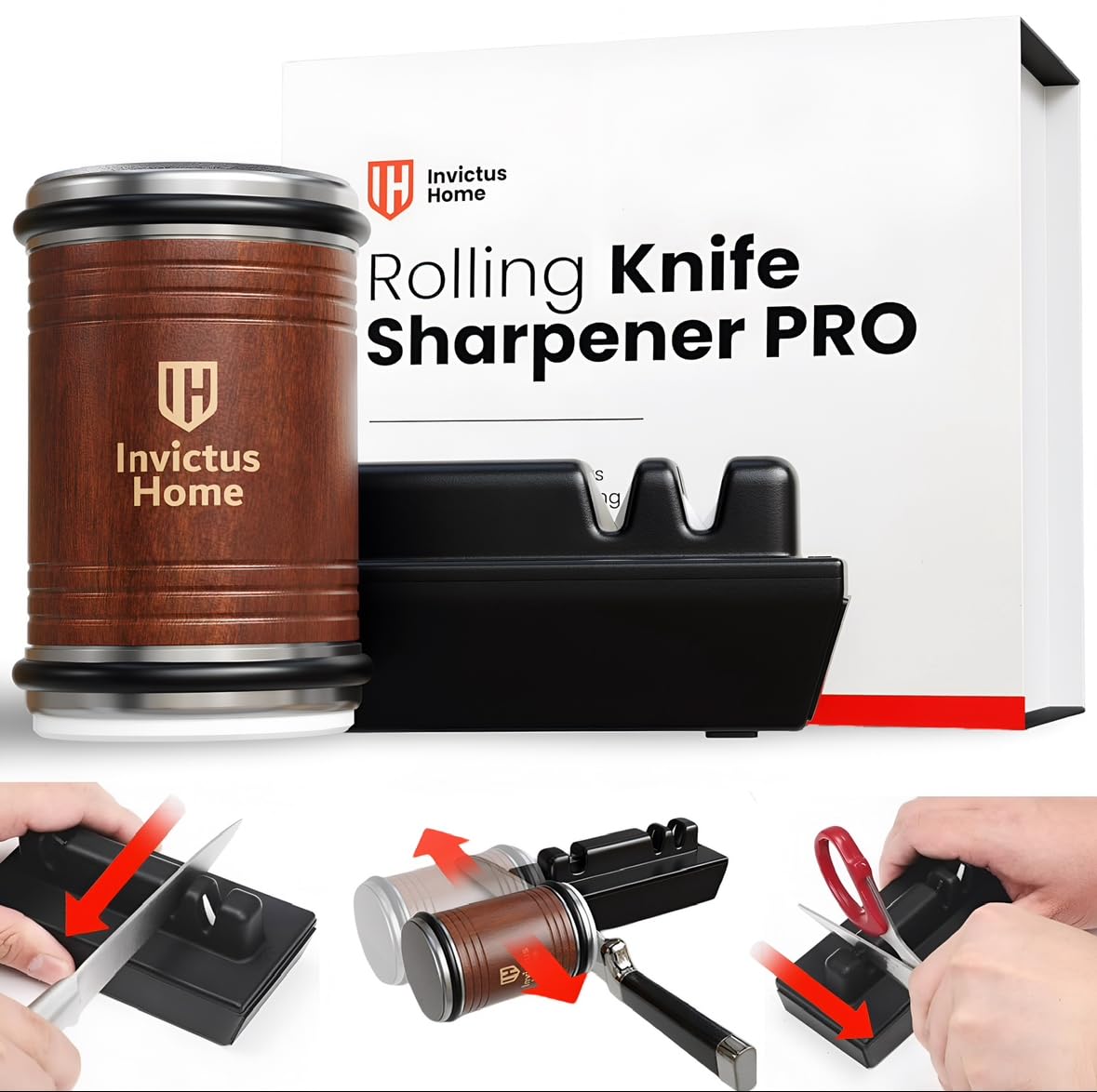 Knife Sharpener tool Rolling Knife Sharpener Kit with diamond disc