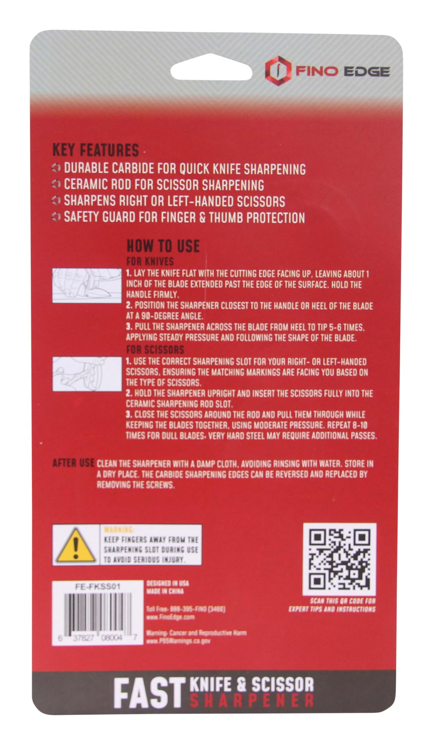 Ergonomic handle improves stability during sharpening