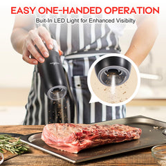 176ml capacity salt and pepper grinder with transparent container