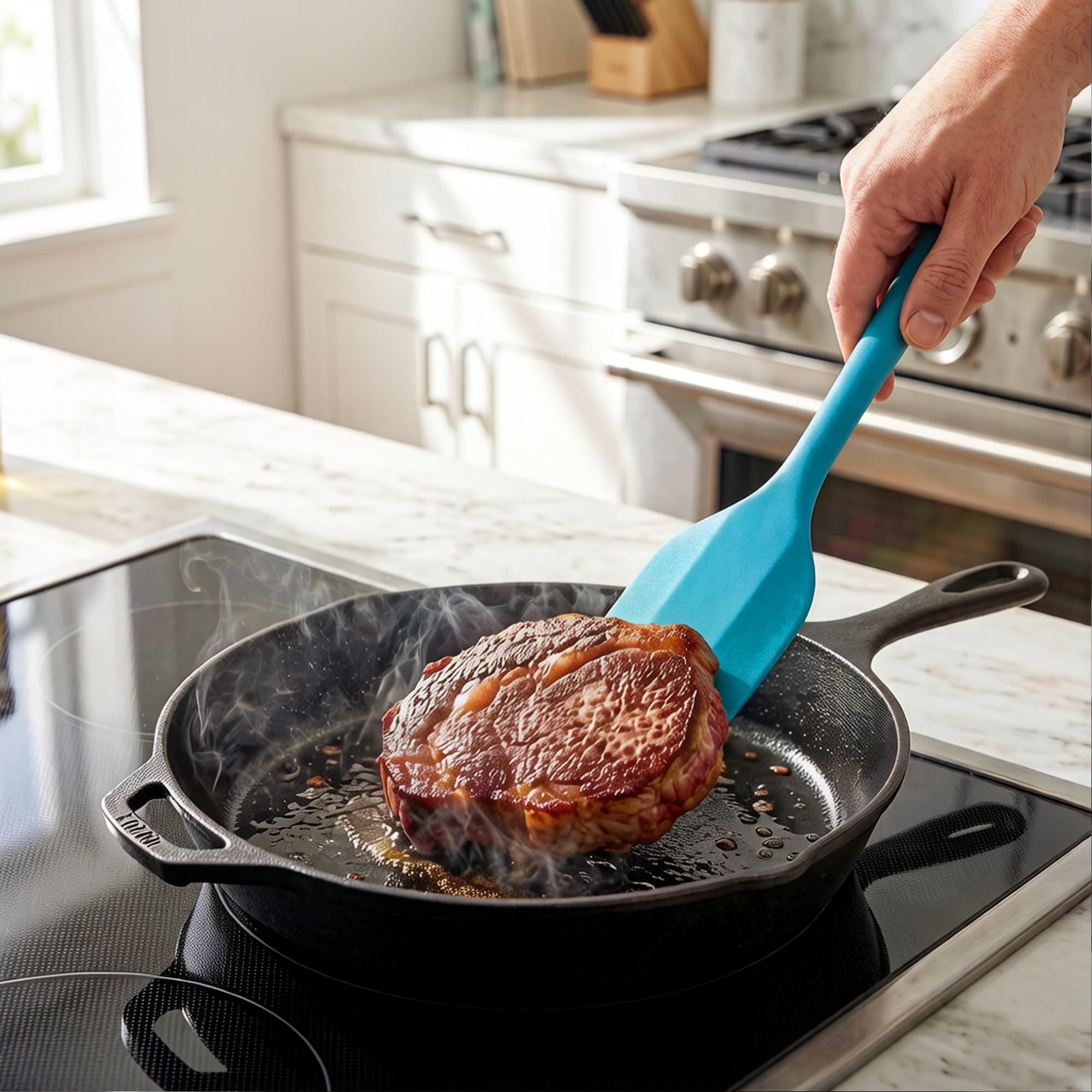Kodreat 5-piece silicone spatula set wall mounting ready