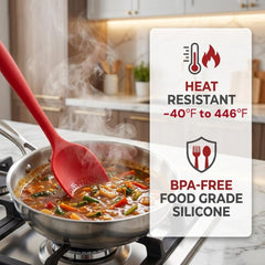 Kodreat silicone spatula set close up one-piece construction