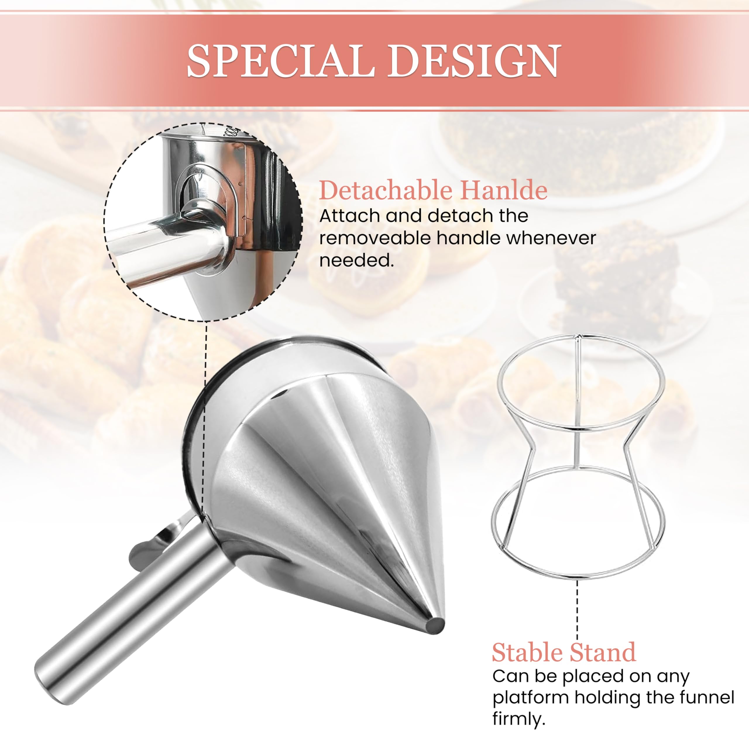 KOLIBROX stand and funnel setup on kitchen counter
