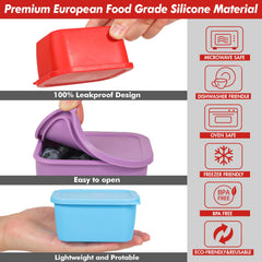 Three color set of KOLUTI snack containers