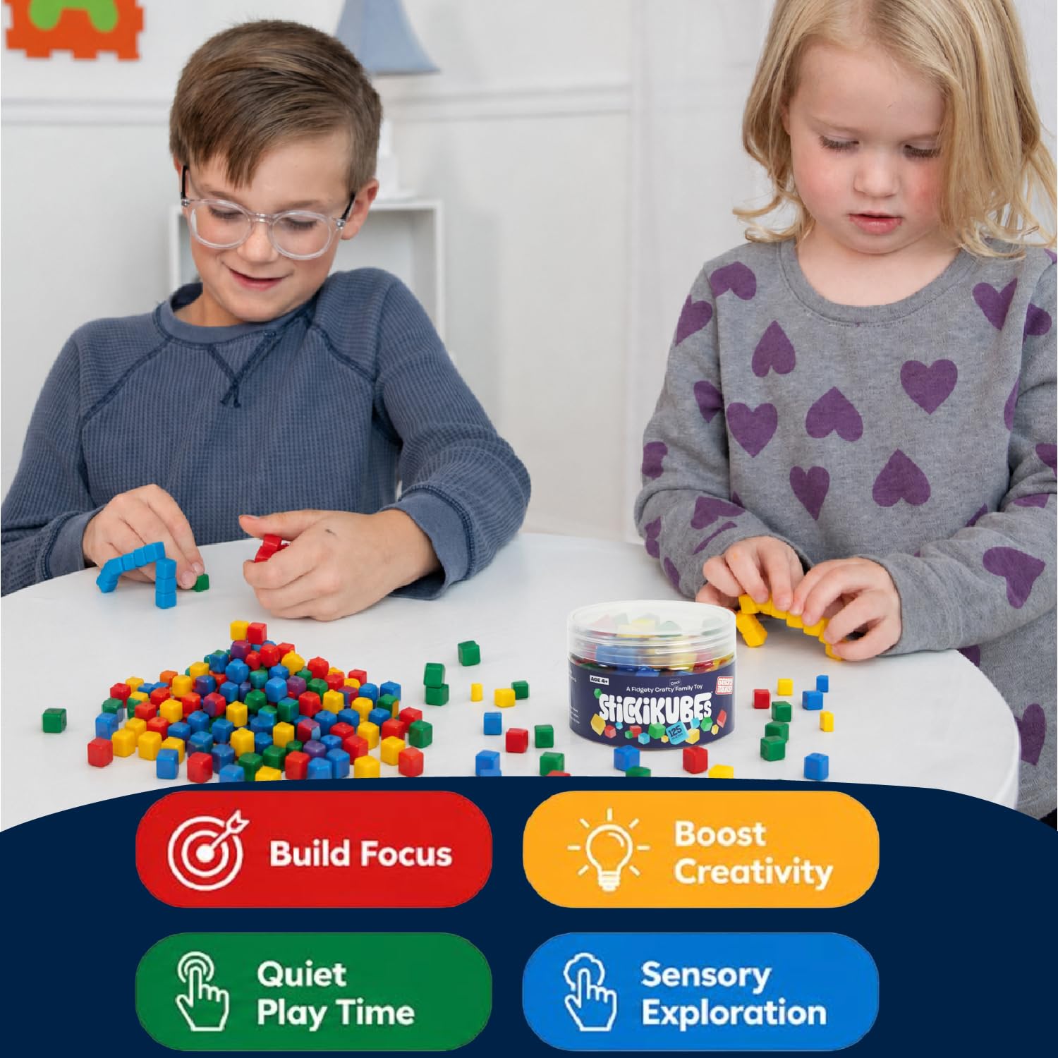 Customized polymer cubes with no adhesive added