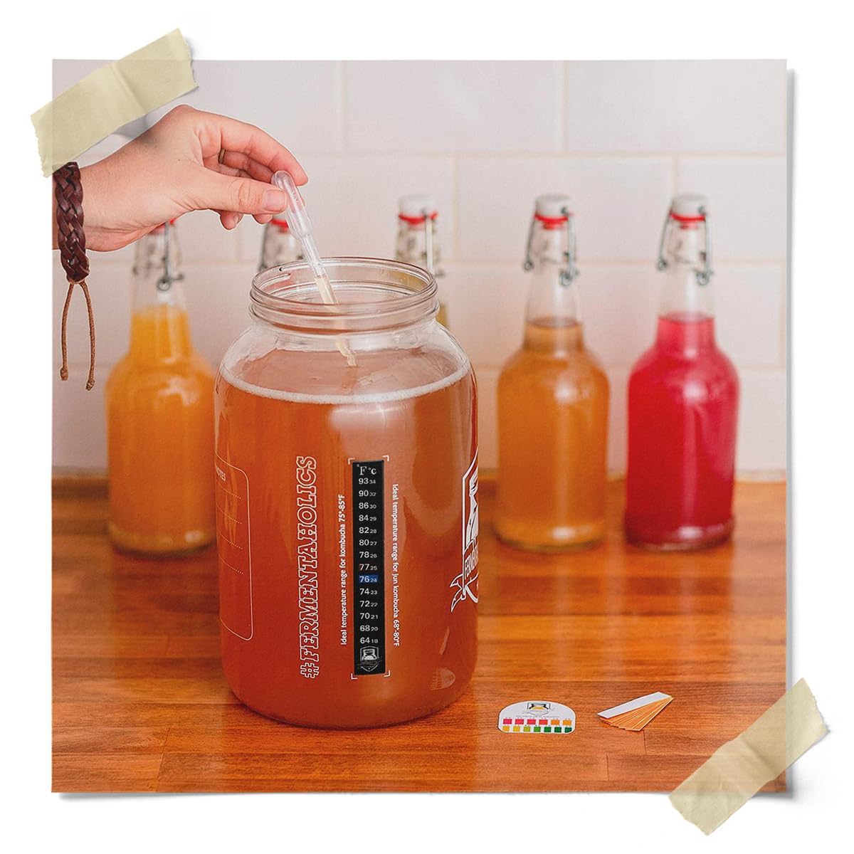 Kombucha Essentials Kit packaging and components