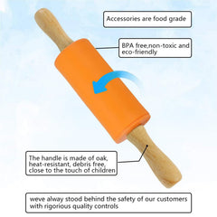 Blue Koogel mini silicone rolling pin for kids