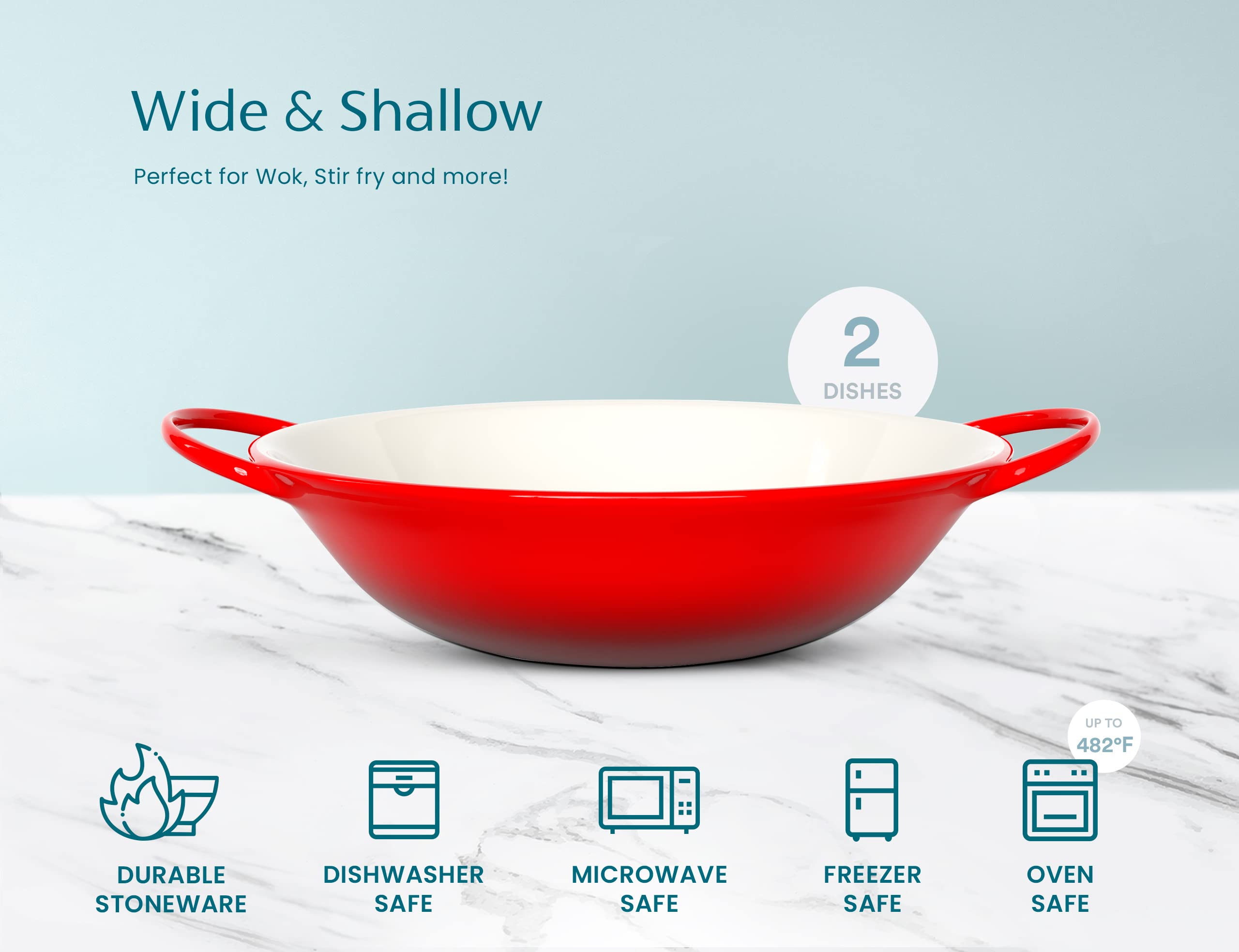 KooK microwave dishwasher safe bowls cherry red